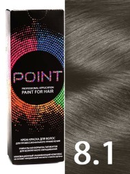 Point Крем-краска для волос 8.1 Блондин пепельный 100мл